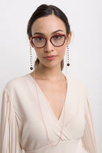 Load image into Gallery viewer, Palermo: necklace and glasses chain in 18K rose gold and black onix
