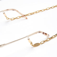 Load image into Gallery viewer, Venice: necklace and chain for glasses or for a gold-colored mask
